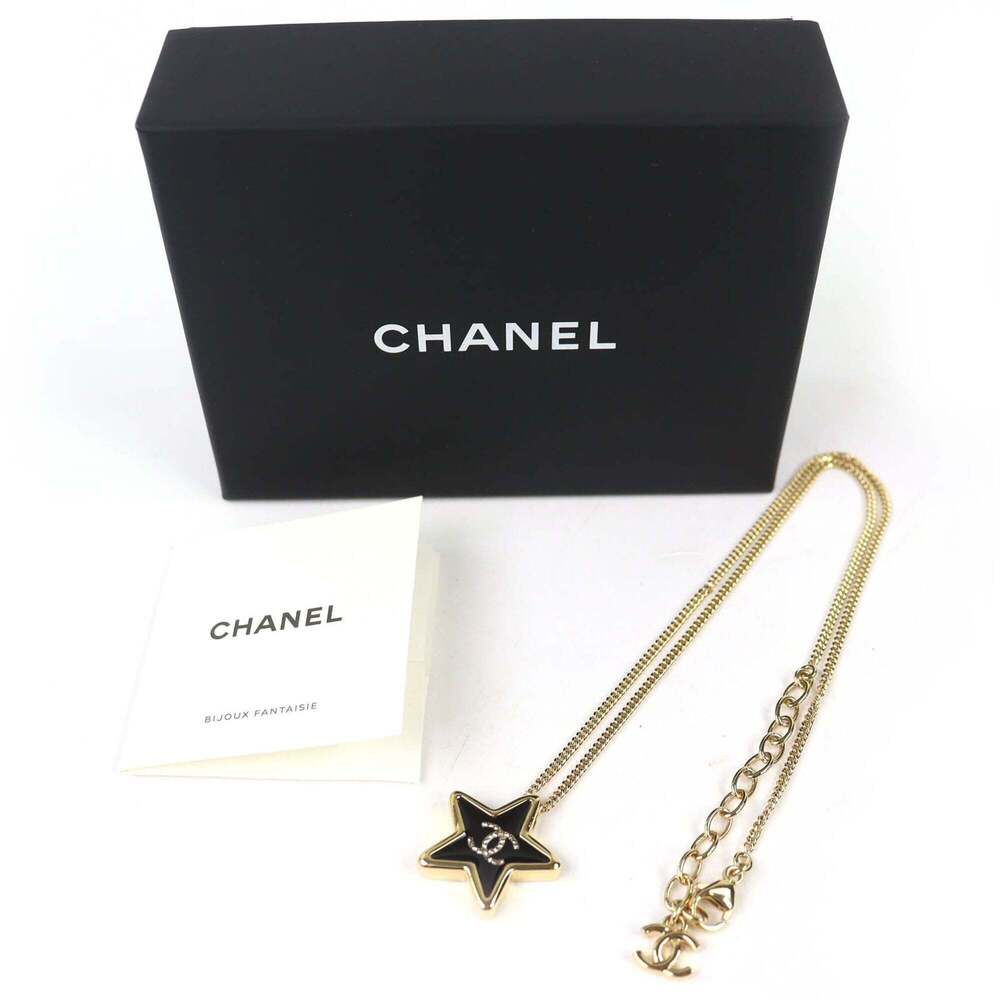 CHANEL Black Logo Necklace - Picture 2 of 9